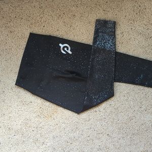 Peloton black sparkly leggings size M